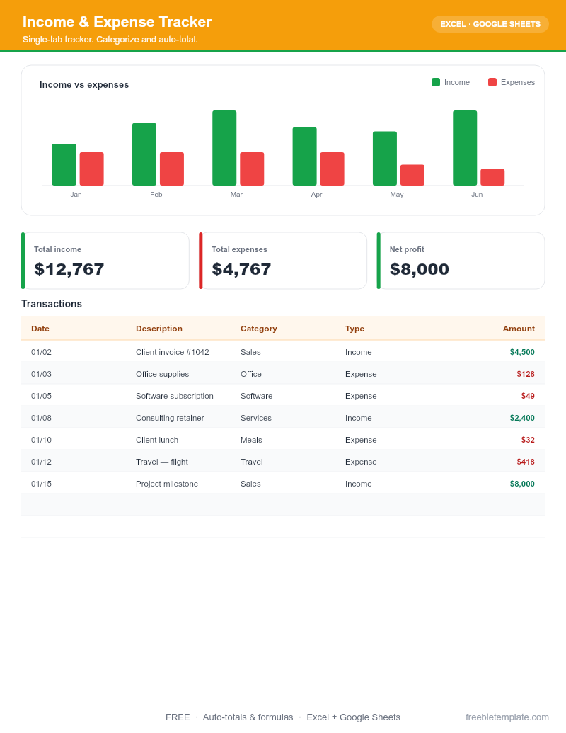 Income & Expense Tracker preview